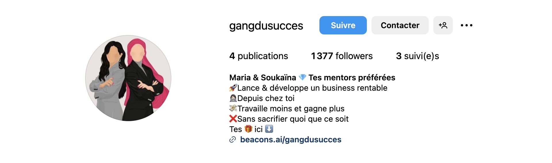 compte instagram gang du succes